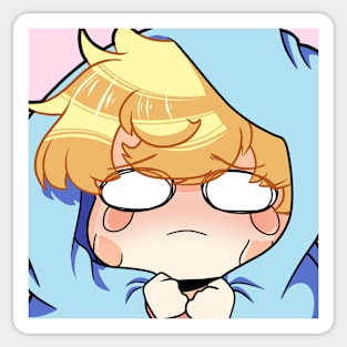 Scared crying Sticker